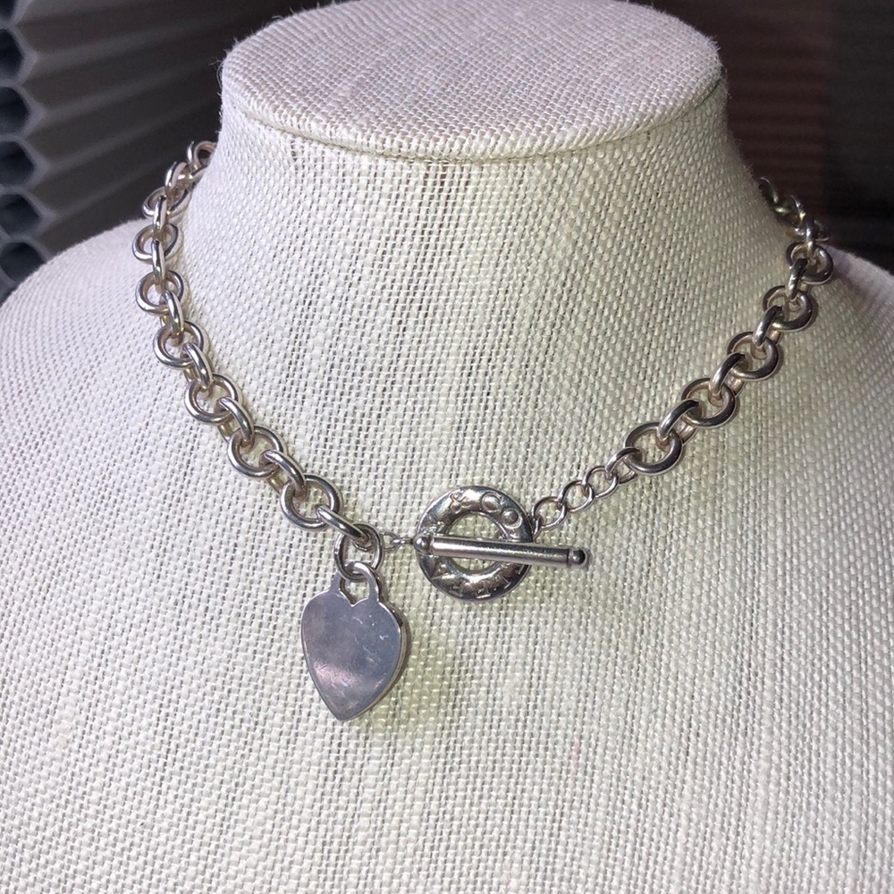 Authentic Tiffany & Co toggle chain  necklace
